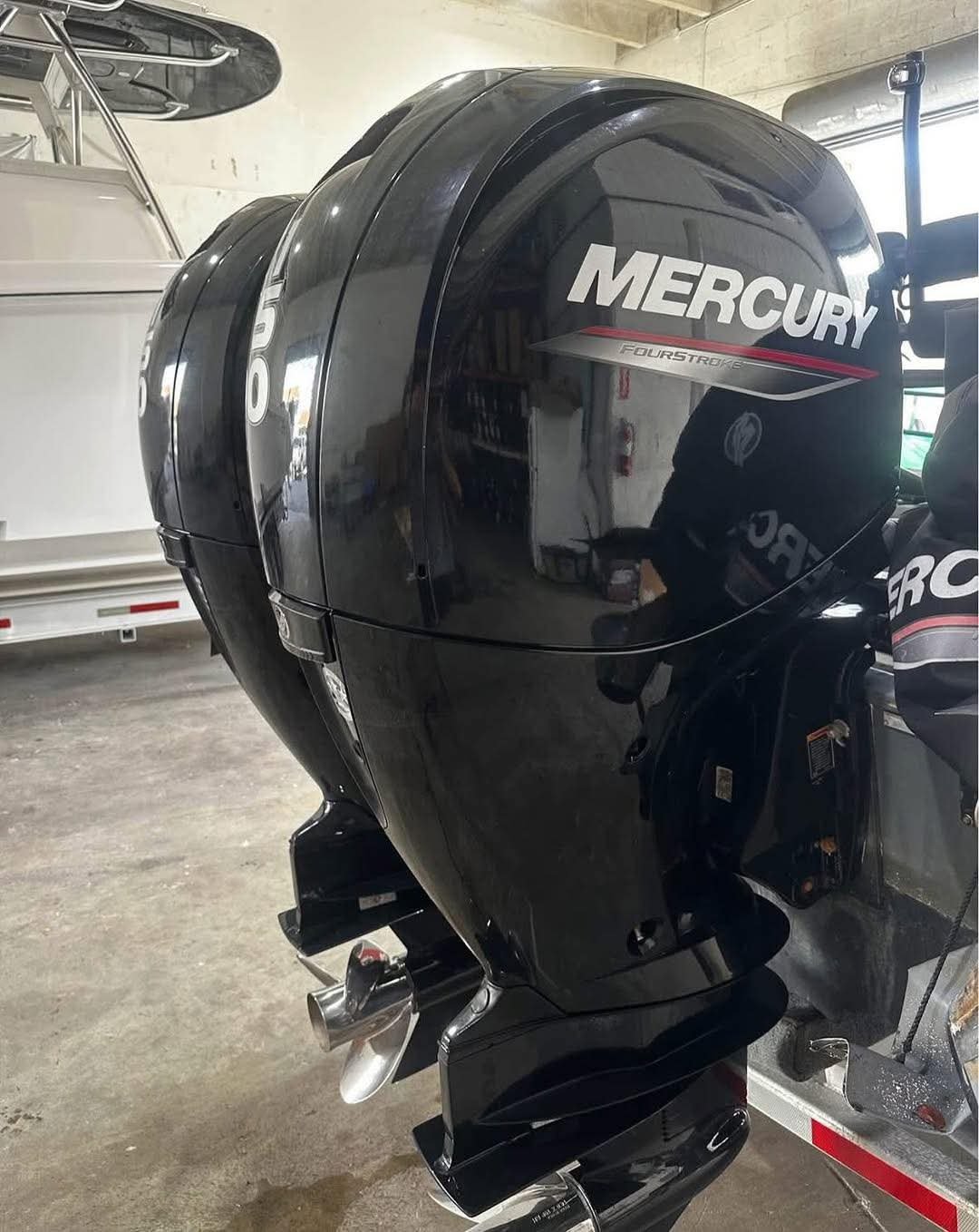 Twin Mercury 150 HP Outboard